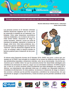 Lee más sobre el artículo Informativo del Observatorio de los derechos de la niñez. octubre-diciembre- No.4 – 2018