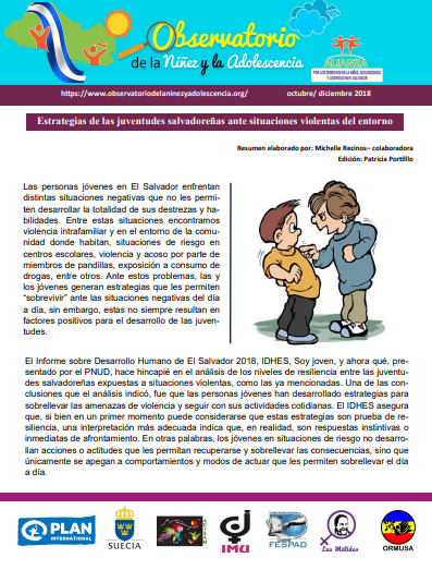 Informativo del Observatorio de los derechos de la niñez. octubre-diciembre- No.4 – 2018
