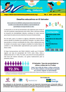Read more about the article Observatorio de la Niñez No.2. Abril – Junio 2025